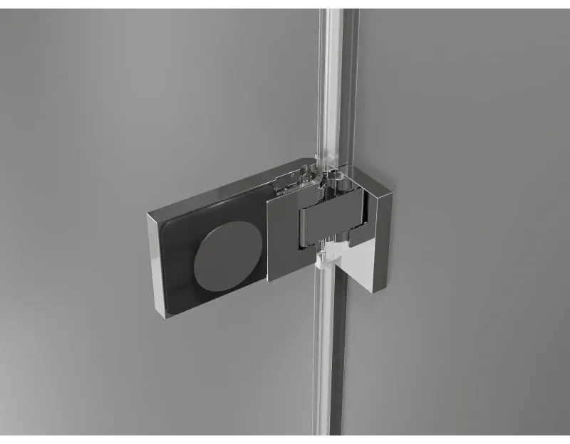 Mexen Lunar-F Duo, skladací sprchový kút 100 x 90 cm, 8mm číre sklo, chrómový profil, 836-100L-090P-01-00