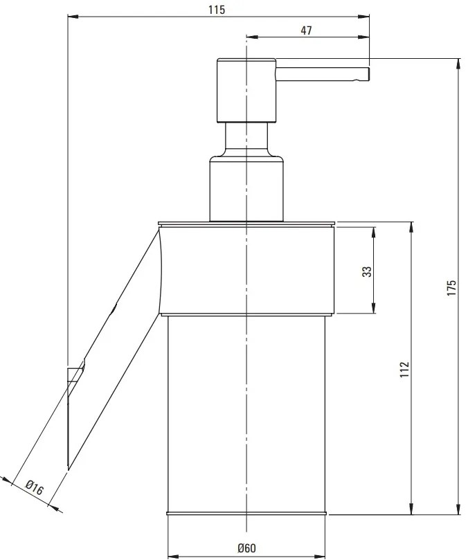 Deante Silia, dávkovač mydla 250ml, oceľová, DEA-ADI_F421