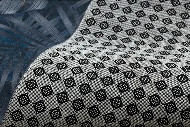 Protišmykový behúň LOTUS PAPRADE 45270 sivý / zlatý - Výpredaj