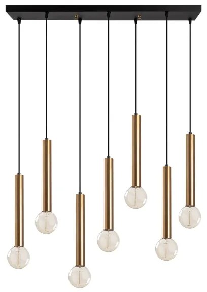 Luster TEMPO na lane 7xE27/40W/230V, zlatý