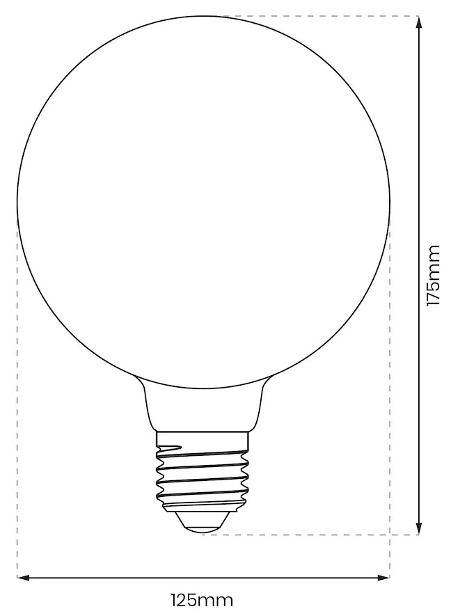Dekoračná LED žiarovka E27 teplá 2700k 6w 700 lm jantárová