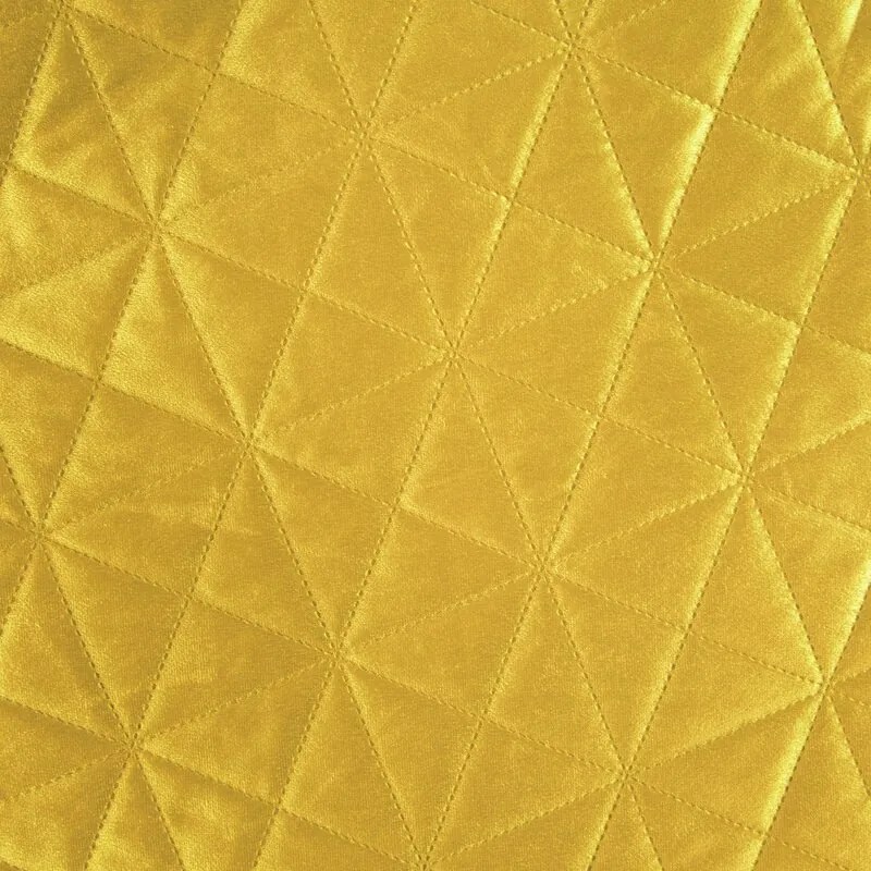 Dekorstudio Zamatový prehoz na posteľ LUIZ3 v horčicovej farbe Rozmer prehozu (šírka x dĺžka): 200x220cm