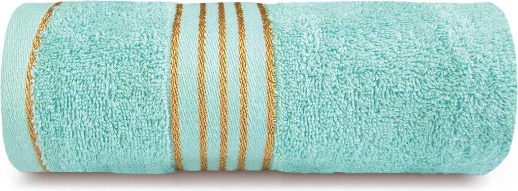 BAVLNENÉ UTERÁKY TIWANO SADA 1 KS 30X50 CM, 1 KS 50X90 CM, 1 KS 70X140 CM SVETLOTYRKYSOVÁ