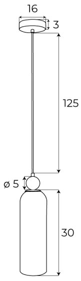 MAXLIGHT P0510 - Luster na lanku CAMPANILA 1xE27/40W/230V pr. 10 cm mosadz/béžová