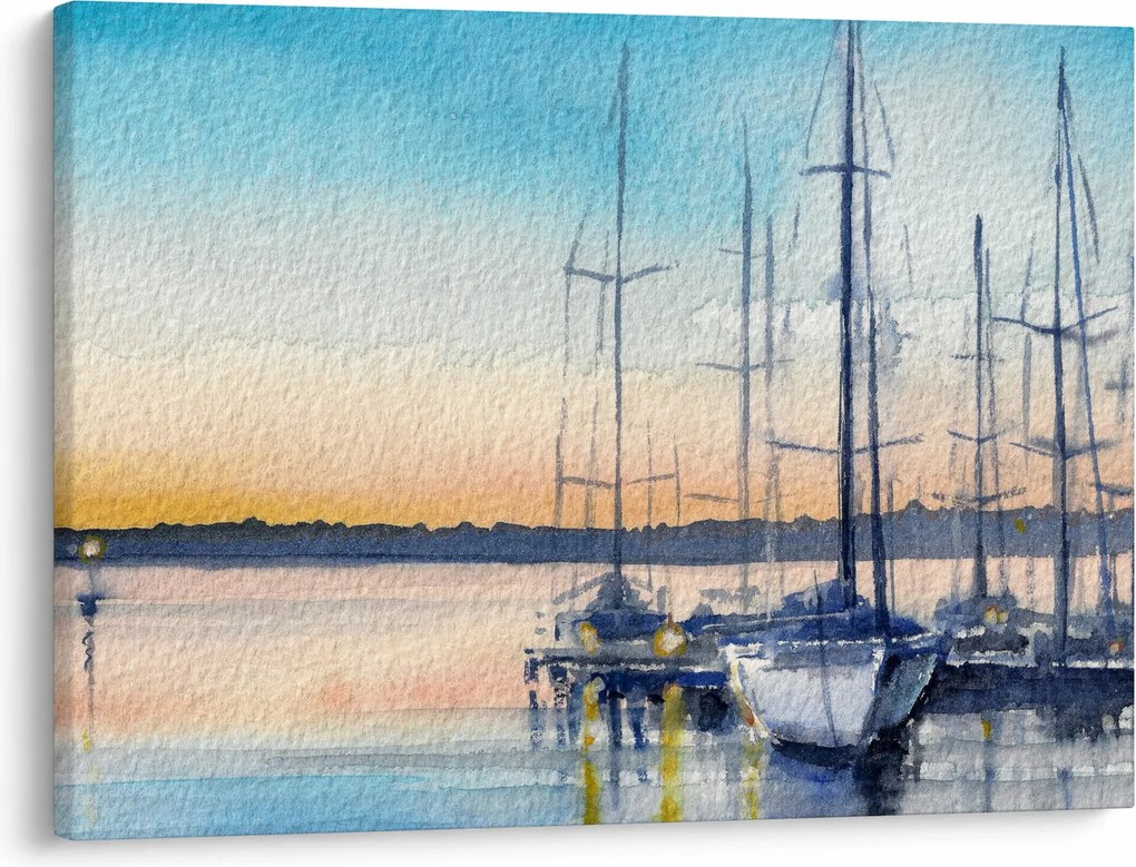 Obraz - Lodičky, aquarel (70x50 cm)
