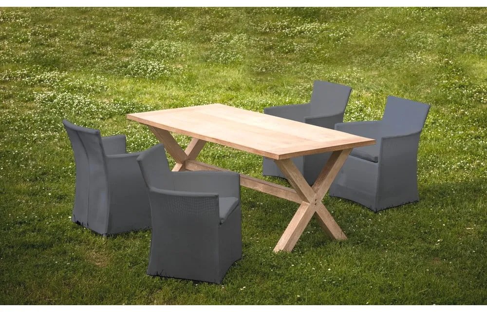 Sivá kovová záhradná stolička Bali - Tomasucci