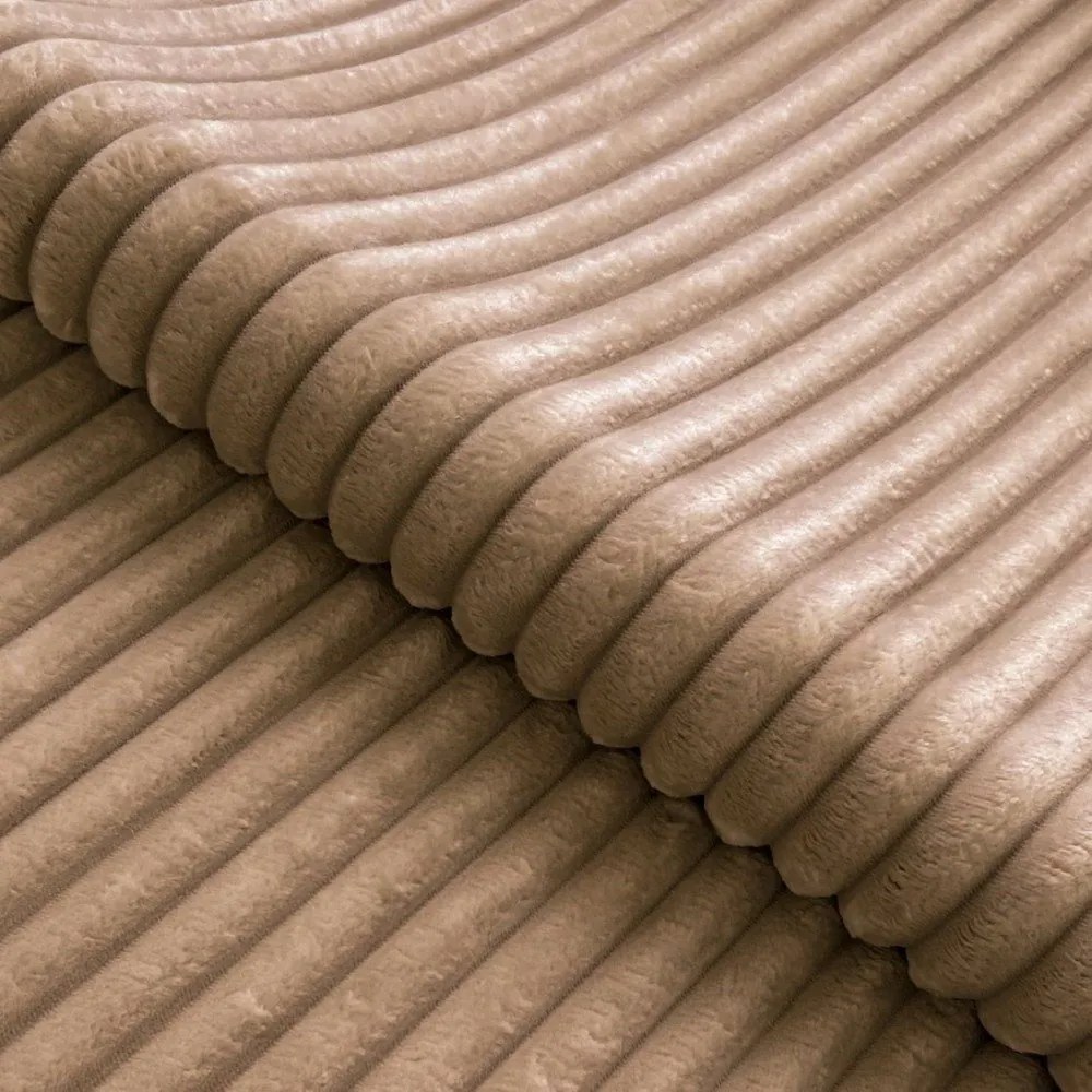 Hnedá menčestrová rohová pohovka (pravý roh/do L) Marbeya – Ropez