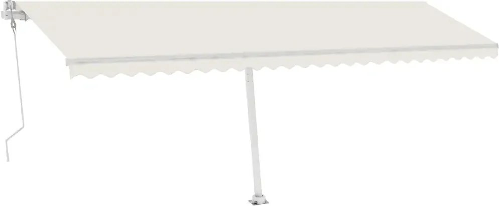 vidaXL Automaticky rolovateľná markíza, Led a senzor vetra, 600 x 300 cm