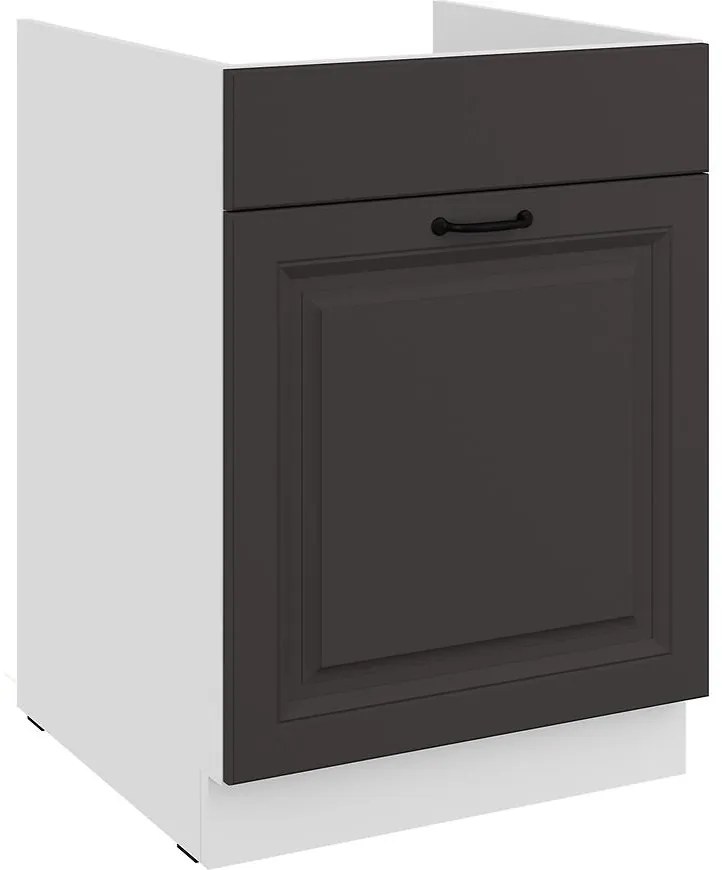 Kuchynská skrinka Stilo grafit mat/biely 60ZL 1S BB