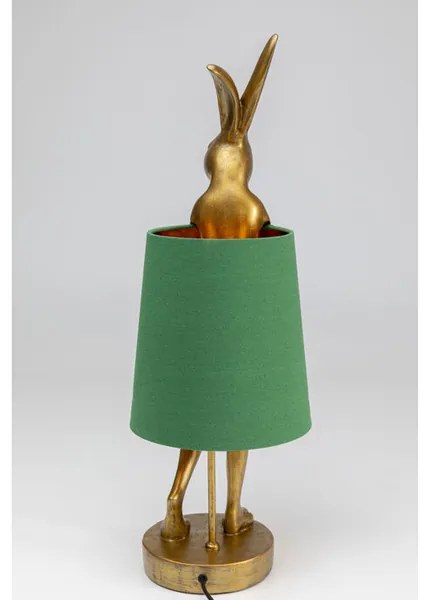 Rabbit stolná lampa 68 cm zlatá/zelená