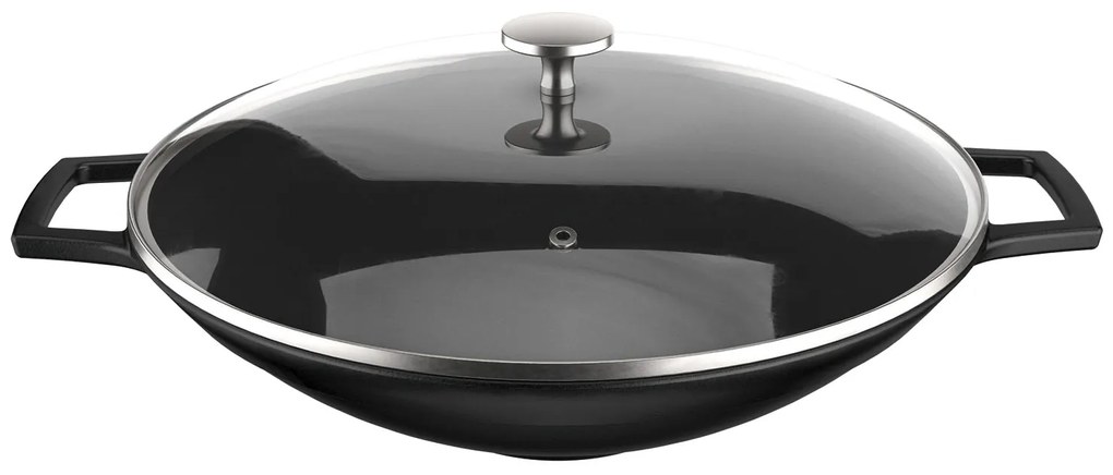 ERNESTO® Liatinový wok s pokrievkou, Ø 36 cm (100352996)