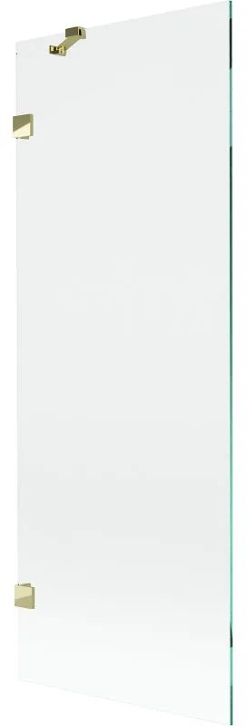 Mexen, Mexen Lunar 1-krídlová vaňová zástena 70 x 150 cm, transparentná, zlatá - 897-070-000-50-00