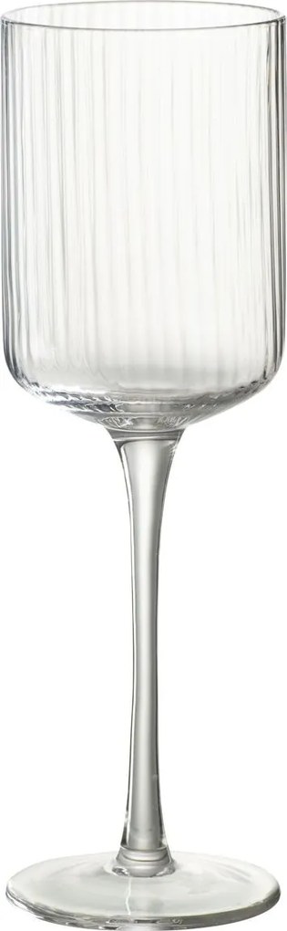 Pohárik na víno s vúbkovaním Ralph - Ø7*23cm / 370ml