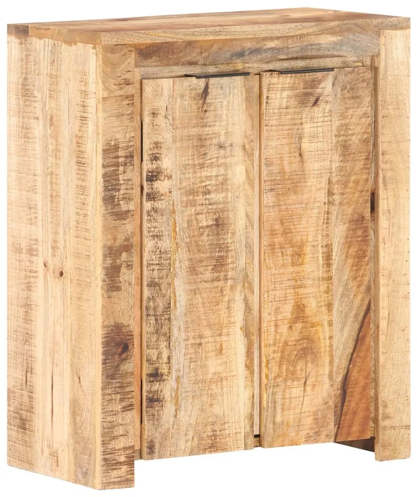 vidaXL Komoda 59x33x75 cm surové mangovníkové drevo