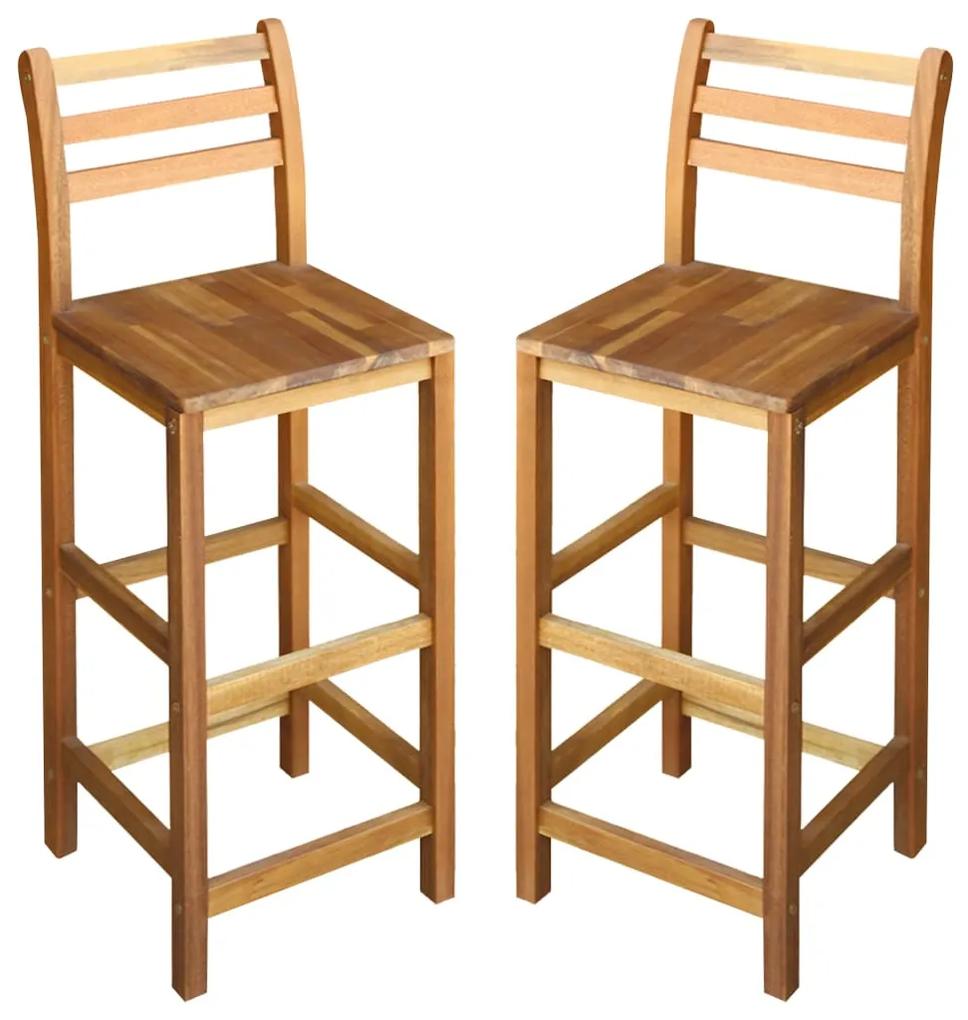 Barové stoličky 2 ks, akáciový masív