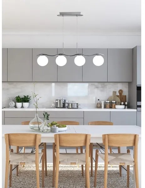 Luster na lanku RAMON 4xG9/40W/230V lesklý chróm