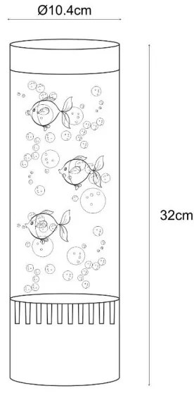 Zuma Line 003064-029599 - LED RGB Stolná lampa AQUA LED/3,6W/5V