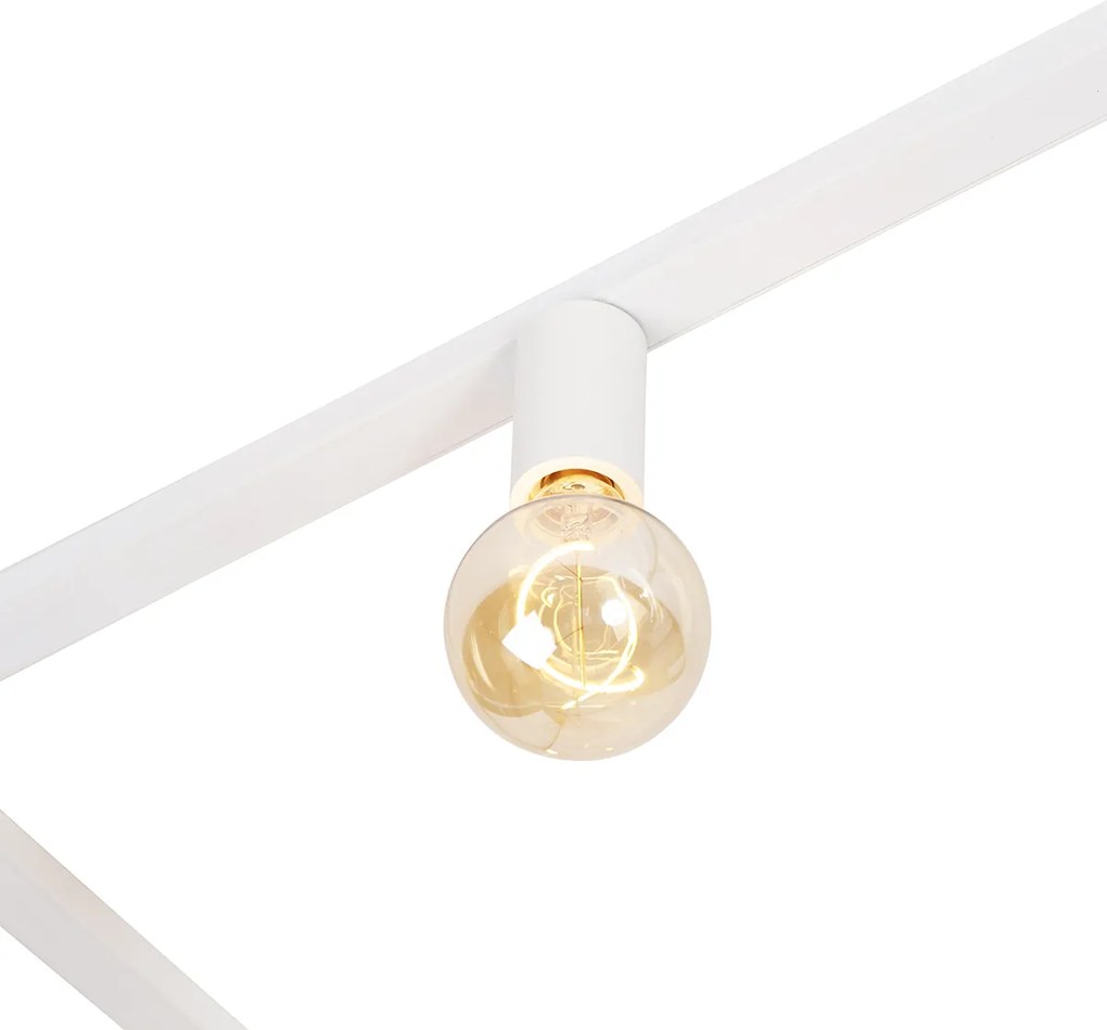 Moderný 1-fázový koľajnicový systém 5 svetiel vrátane objímky E27 biela - Jeana