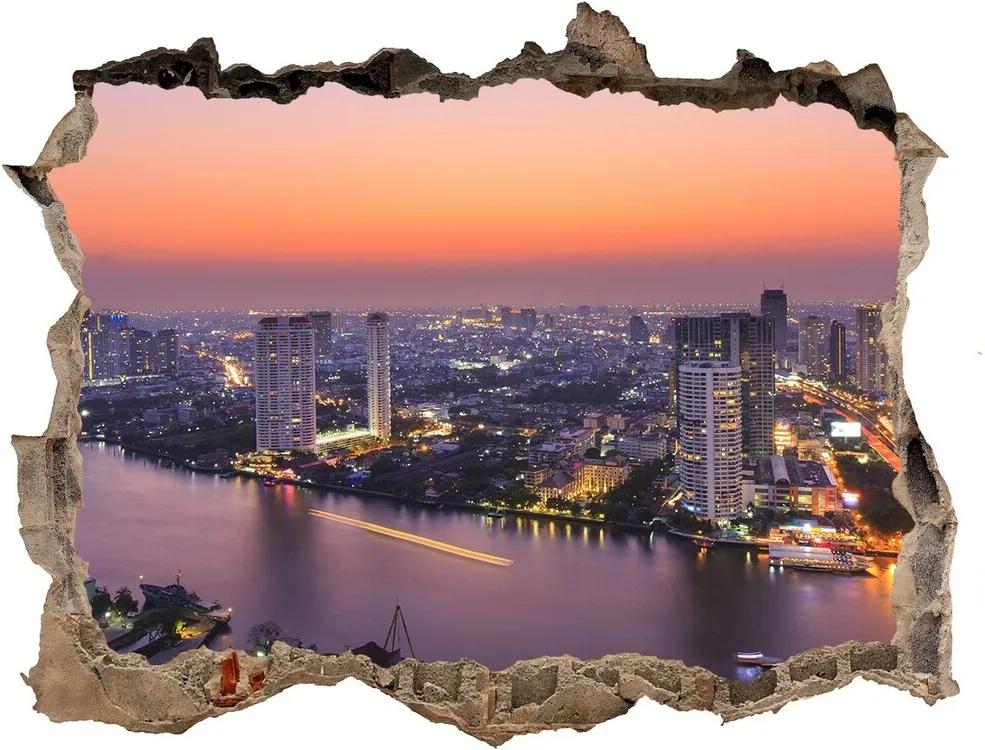 Fototapeta díra na zeď 3D Bangkok západ WallHole-95x64-kamien-80672534