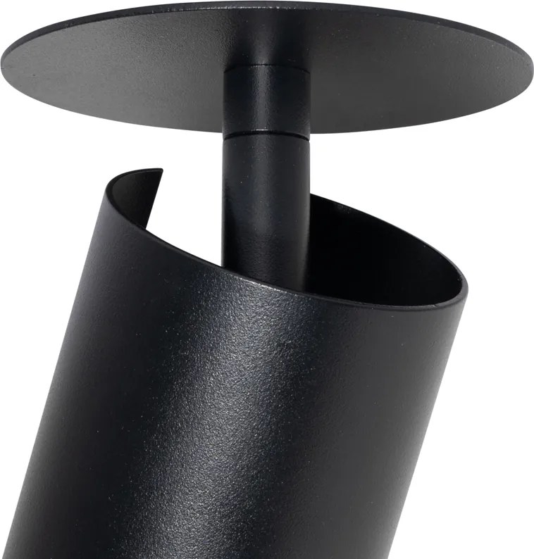 Moderné zapustené bodové svetlo čierne GU10 50 mm - Chels