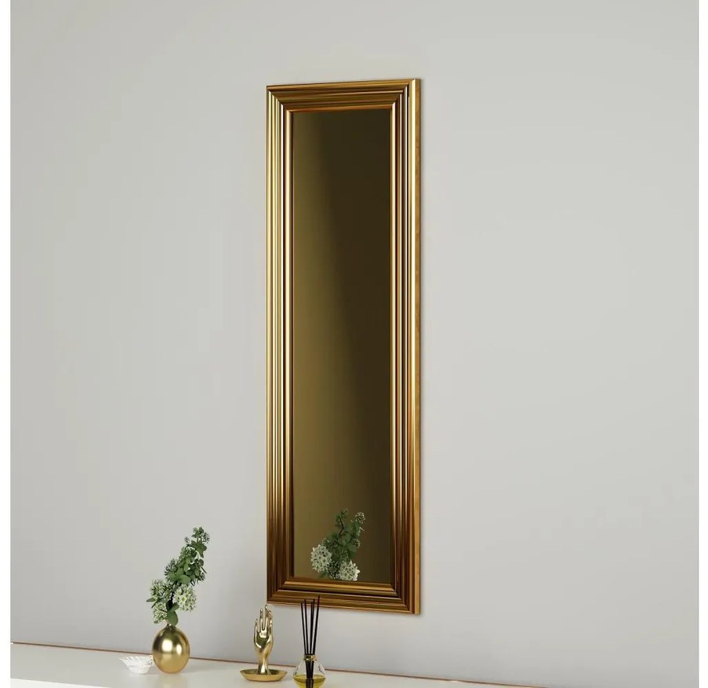Asir Nástenné zrkadlo BOSS 90x30 cm zlatá AS1812