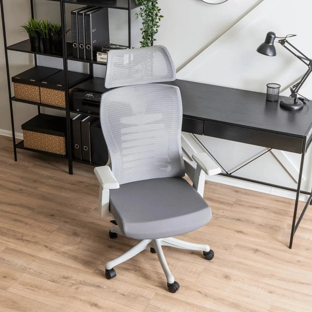 Kancelárska stolička Caret sivá