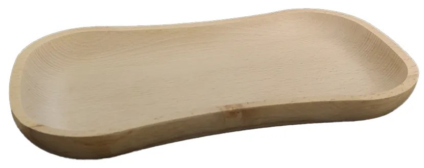 AMADEA Drevený servírovací podnos, masívne drevo, 30 cm