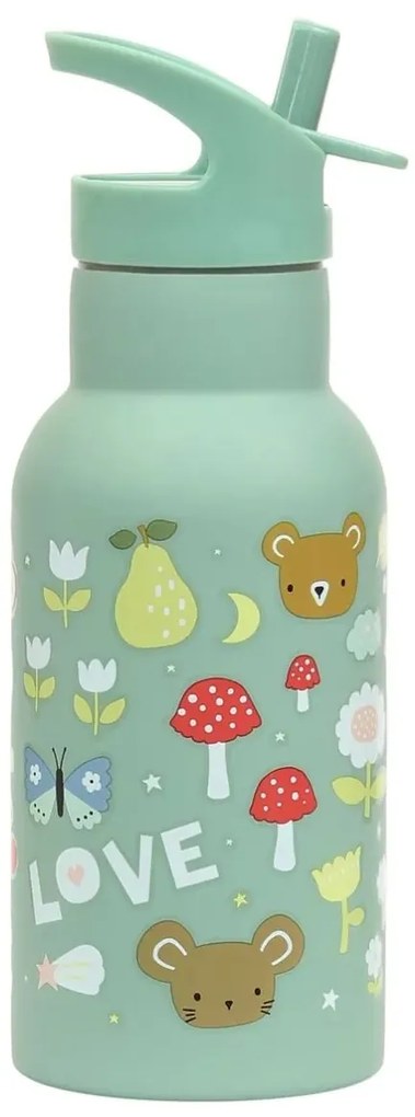 A Little Lovely Company Nerezová detská fľaša na pitie: Radosť