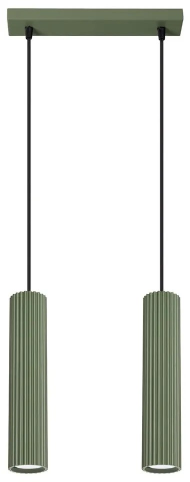 Zelené závesné svietidlo Gleam – Sollux