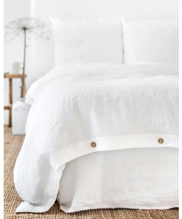 Magic Linen Ľanové obliečky sada (3ks) White Veľkosť: 200x220,50x70cm