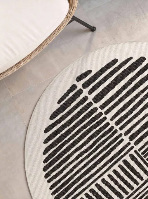 Koberec Ted Baker Haringey Bounds čierny / biely kruh