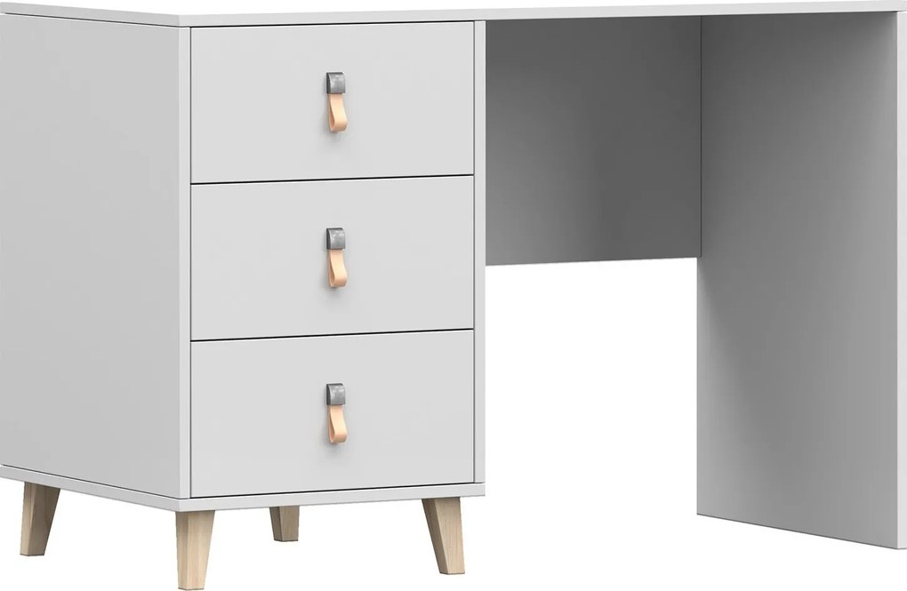 Písací stôl FALCO - biela