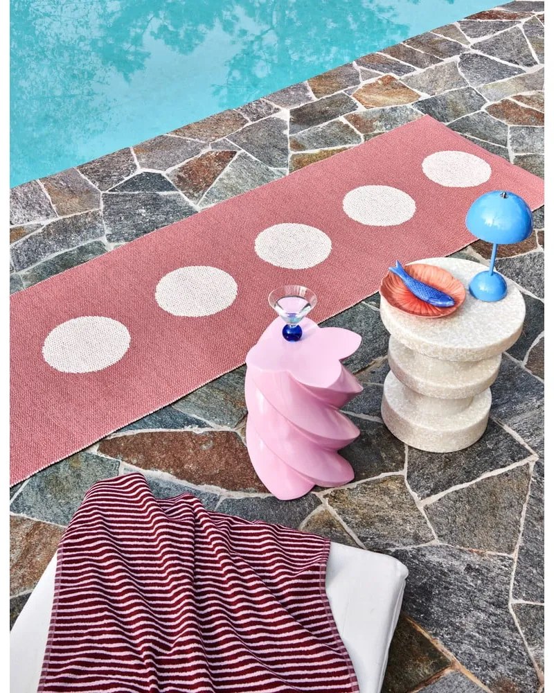 Svetločervený vnútorný a vonkajší behúň 70x200 cm Vera Pop Blush – Pappelina