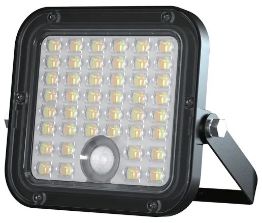 LED stmievateľný solárny reflektor so senzorom LED/10W/3,7V 4000/6000K IP65 + DO