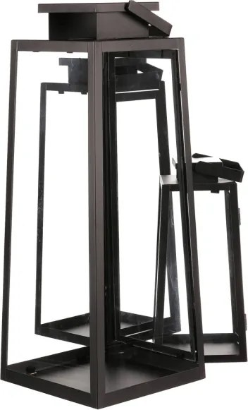 Set troch lampášov čierny LUC302 (3 ks)