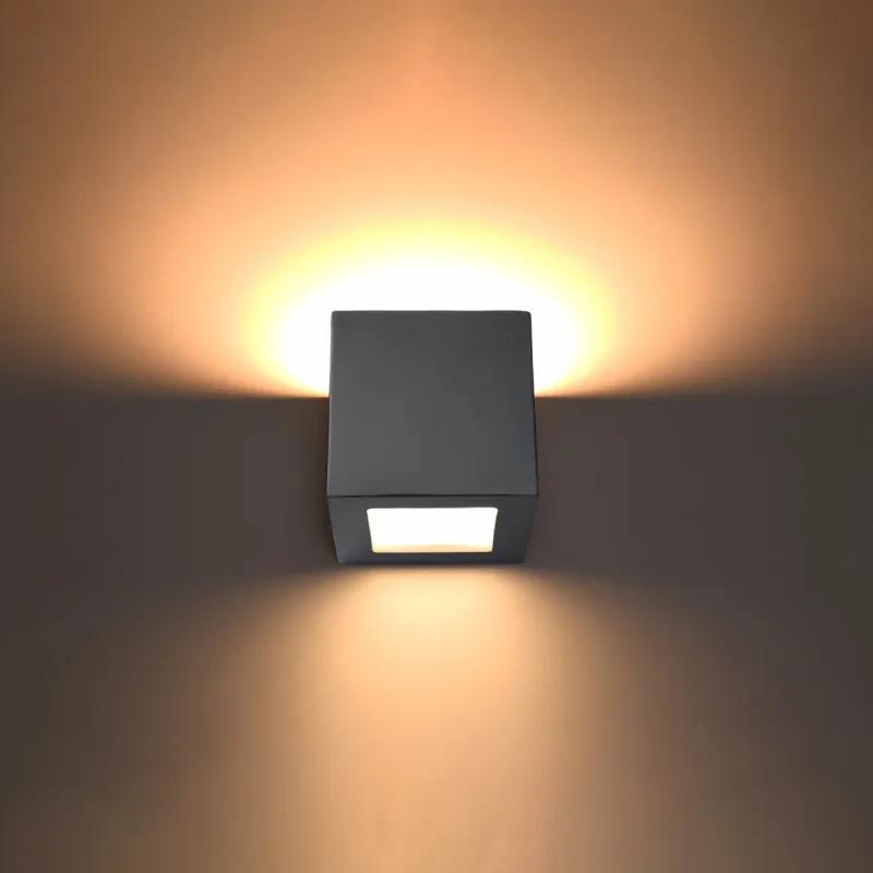 LEO Nástenné keramické svetlo, šedá SL.0871 - Sollux