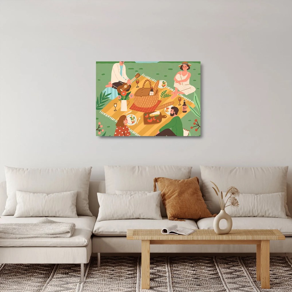 Sklenený obraz - Summer love (70x50 cm)