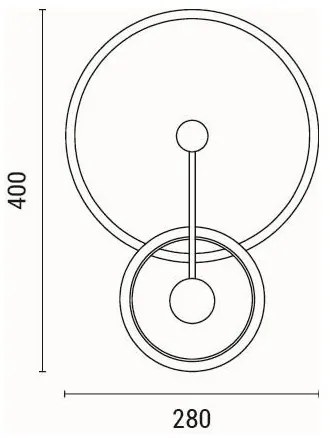 LED Nástenné svietidlo LED/15W/230V 3000K