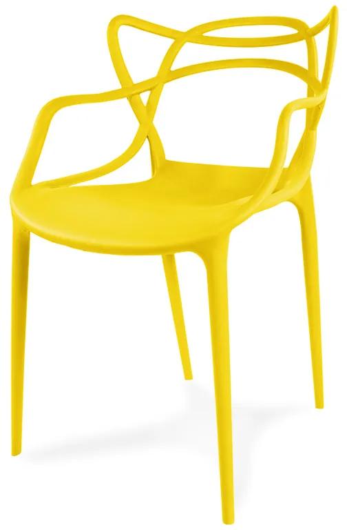 Dekorstudio Plastová stolička Aspen žltá