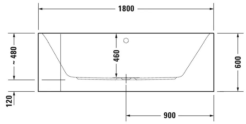 Duravit Happy D.2 Plus - Vaňa do pravého rohu, 1800x800 mm, grafit supermatná 700450800000000