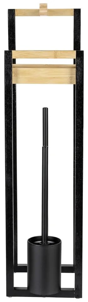 Bambusový stojan na toaletný papier s kefou Braidi - Wenko