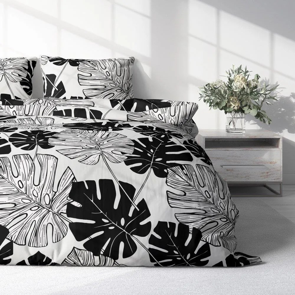 POSTEĽNÉ OBLIEČKY 160x200 + 2 x (70x80) LISTY HARMONY 016