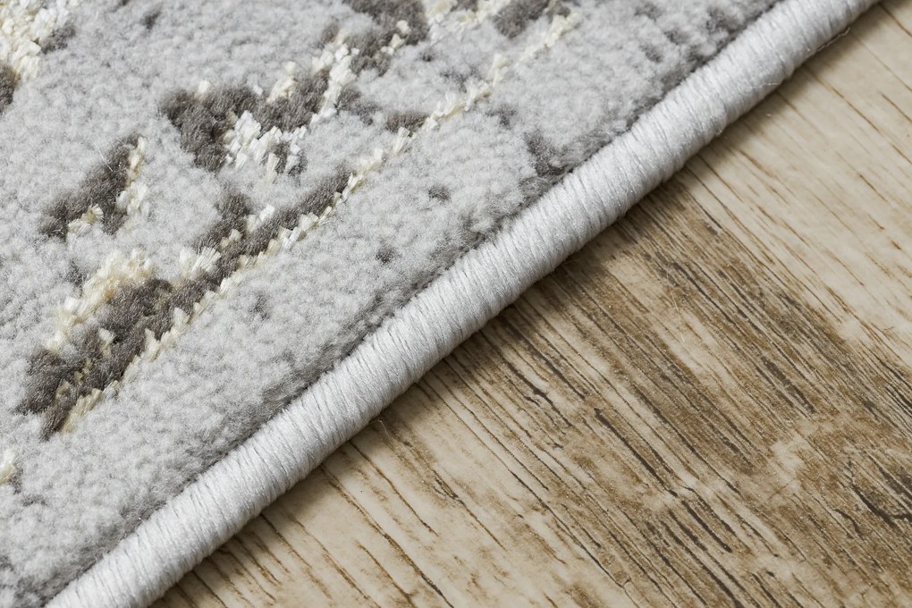 Koberec LIRA E1468 Rozeta, glamour, sivo - zlatý