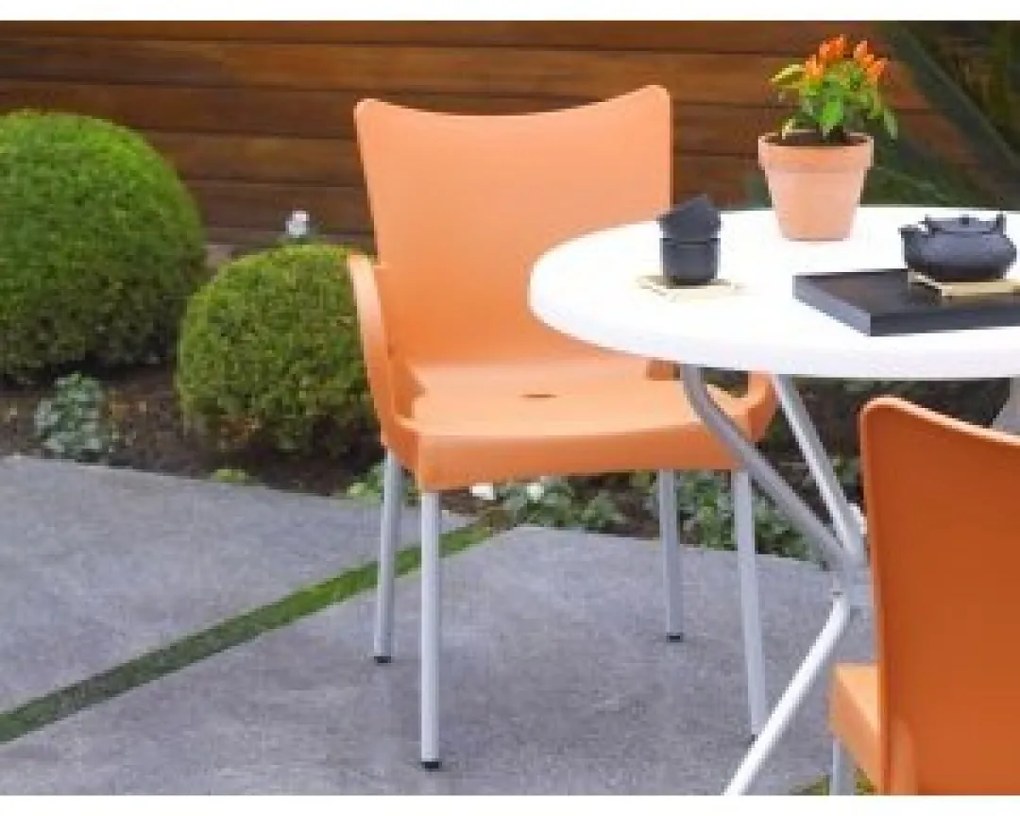POPPY ALU záhradný stôl orange