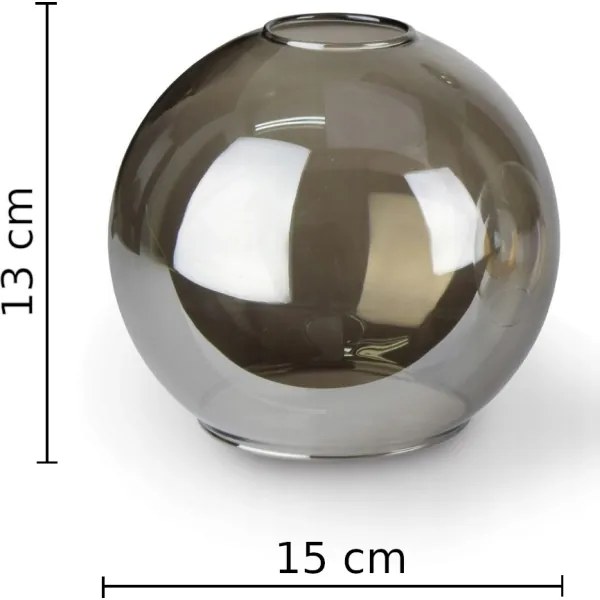 Luster na lanku LACRIMA SMOKY 4xE27/60W/230V