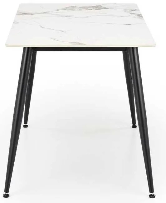 Jedálenský stôl Webster 120 cm, mramor / čierna