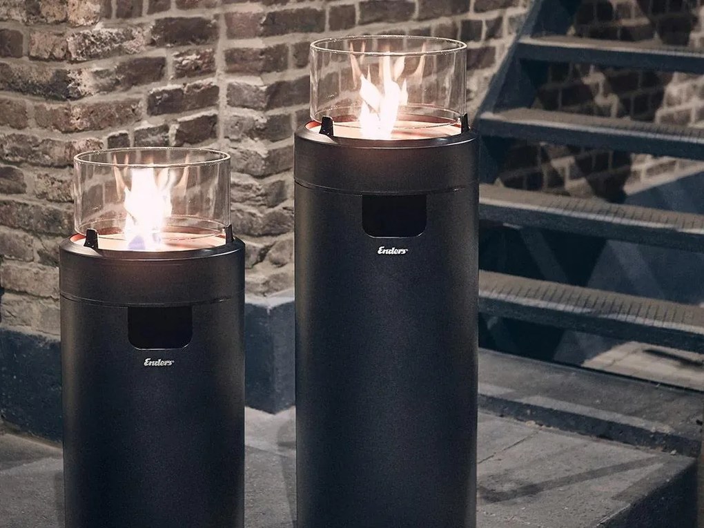 Plynové ohnisko ENDERS NOVA LED M Black/Chrome