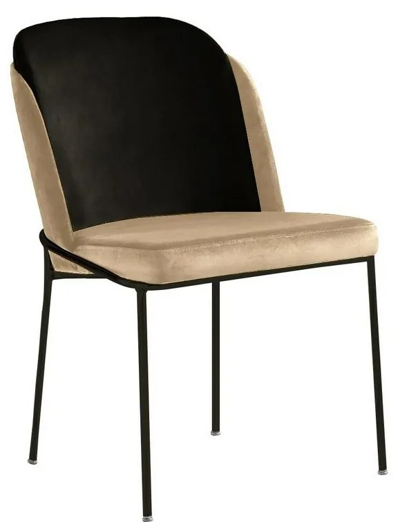 Súprava jedálenských stoličiek Dore Beige and Black, 2 ks