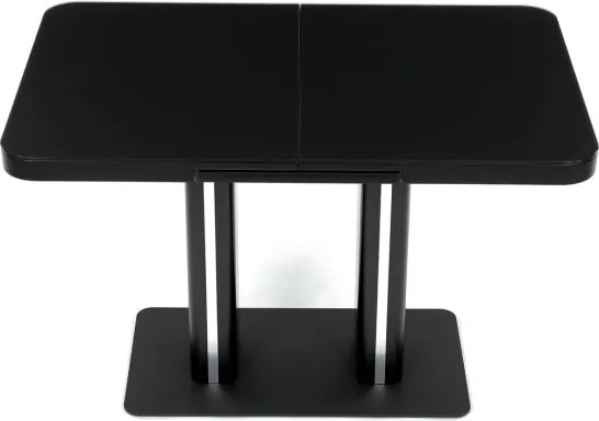 Jedálenský stôl 120x80 cm, rozkladací HT-D1926 BK čierny