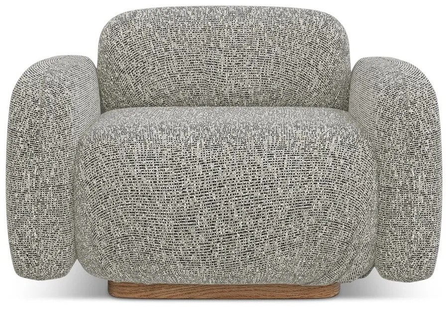 Sivé kreslo Ailani – Makamii